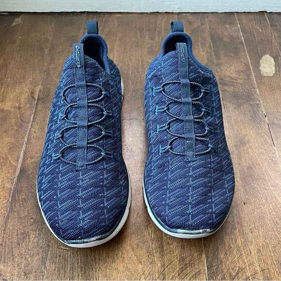 Skechers Navy Blue Flex Appeal 2.0 Insights Slip On Sneaker, Women's size 9 - Picture 2 of 9